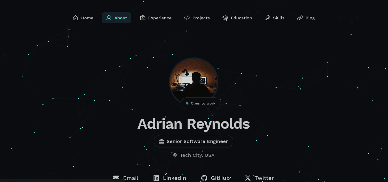 Dark Green Node Mesh preview