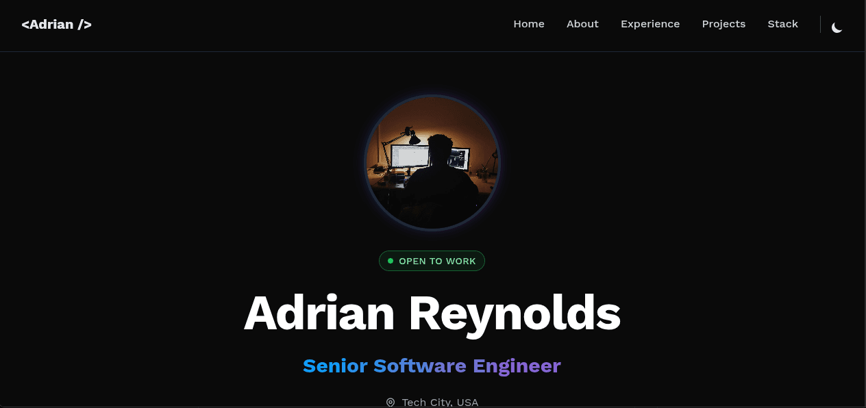 Deep Graphite Portfolio preview